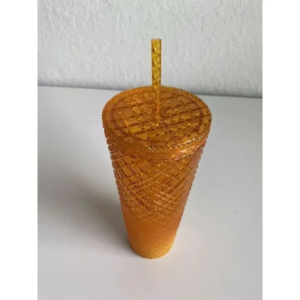 Starbucks Cold Venti 24 oz Cup Yellow Mango Jewel‎ Tumbler Summer 2022 Release